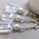Crystal Keychain, Small Keychain, Crystal Wedding Favors, Communion Favors,White party favors,Clip on charm,White bag charm,Beaded key chain