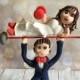 Weight lifter / Weight lifting  Wedding Cake Topper - Keepsake - fully personalised