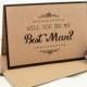 Will You Be My Best Man Card - Kraft Rustic