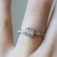 Old Euro Bezel .51 Half Carat Diamond Engagement Ring 
