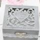 Ring Bearer Box, Wedding/Engagement Ring Box, Personalised Wedding Ring Box, Ring Bearer Pillow,Rustic Wedding Ring Holder,Pillow Bearer Box
