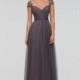 Watters 9361 - Burgundy Evening Dresses