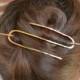 Hair Slide - Copper Hair Bun - Brass Hair Clip - Copper Hair Accessories - Women's Gift - Hair Piece for French Twist - Copper Hair Clip
