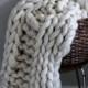 Merino Wool Thick Knit Blanket