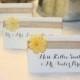 Wedding Place Cards, Calligraphy, Rehearsal Dinner, Rustic Wedding, Foldover Tent, Escort Card, Name Tag, Country, Flowers and Burlap