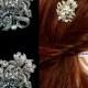 Bridesmaid Hair Pin Set of 3, Crystal Bridal Hair Jewelry, Bridal Hair Pin, Wedding Headpiece, Fleur De Lis Pin, Bridesmaids Gifts, ROYCE