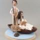 Cape Toppers - Personalized Bride & Groom Fishing Theme Wedding Cake Topper