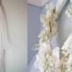 White Bridal Veil, Vintage Boho Flower Crown Veil, Long White Veil, Floral Veil, Summer Wedding Veil, Floral Headband Crown, 70s Long Veil