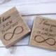 Wedding Ring Box Rustic Wedding wooden ring Box Ring Bearer Ring Holder Personalized Ring Boxes Set of 2 Infinity Ring Box