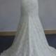 Gorgeous beaded lace mermaid wedding dress