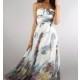 Floor Length Strapless Print Dress - Brand Prom Dresses