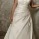 A-Line Strapless Sweetheart Neck Taffeta Plus Size Wedding Dress