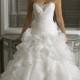 A-Line Strapless Sweetheart Neck Lace Plus Size Wedding Dress