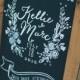 Personalised wedding chalkboard sign, custom welcome sign, wedding rules, decor, vintage, country wedding