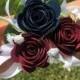 Paper Flower Wrist Corsage/ Bridal Bouquet // Kusudama Origami Bouquet/ Wedding/ Bridesmaid Bouquet/ Paper Flowers Corsage/Wristlet