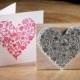 Wedding Rubber Stamp Small Flowery Heart