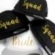 BRIDE SQUAD HATS, Bride's Squad, Squad Hats, Bride Hat, Bachelorette Party Snapbacks, Squad Snapback Hats, Bride Tribe Snapback, Bridal Hats