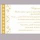 DIY Wedding RSVP Template Editable Text Word File Download Rsvp Template Printable RSVP Cards Gold Rsvp Card Elegant Rsvp Card