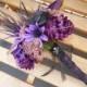 Dark purple & Black bouquet~ Halloween Wedding, Goth Wedding, Fall Wedding, Rockabilly Wedding