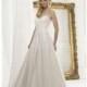 Sexy A line Spaghetti Straps Organza Floor Length Bridal Gown With Ruching - Compelling Wedding Dresses