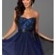 Short Strapless Royal Blue Homecoming Dress - Discount Evening Dresses 
