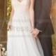 Essense of Australia Soft Shimmer A-line Wedding Dress With Unique Back Detail Style D2280