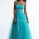 Amazing Spaghetti Straps A line Natural Waist Tulle Floor Length Prom Dress With Sash/ Ribbon - Compelling Wedding Dresses