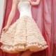 Short wedding dress with corset in cream color, Short bridal dress, Reception wedding dress, Sleeveless Wedding Dress