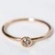 14k Rose Gold Engagement Ring 