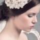 Bohemian Bridal Headpiece, Boho Bridal Headpiece. Crystal Beaded Headpiece. lace beaded headpiece. Wedding beaded headpiece. MOD558
