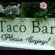Taco Bar Sign Wedding Sign Custom Sign Rustic Wedding Sign Wood Sign Table Sign