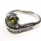 peridot ring, cz ring, olive green ring, twist ring, wedding ring, engagement ring, anniversary ring, size 6 7 9 - MC1083651AZ42