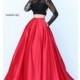 Open Back Long Sleeve Two Piece Dress by Sherri Hill - Discount Evening Dresses 