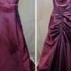 Jordan Fashions Evening Gown Bridesmaid Gown Party Dress Size 12  in Plum with Cape