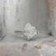 Snow white-Raw Rough Diamond - Solitaire- promise-alternative engagement ring(special order)