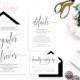 Printable Wedding Invitation Suite / Calligraphy / Wedding Invite Set - The Wynter Suite