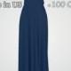 Navy Blue bridesmaid dress Long infinity dress Convertible dress Multiway dress