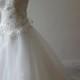 Alencon Lace Chapel Length Wedding Dress