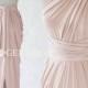 2017 NEW STYLE Nude Blush Multiform Bridesmaids Dress, Infinity Greek Prom Dresses, Engagement Party Dresses, Mix And Match Dresses