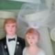 Vintage 80s Wedding Cake topper bride groom with two swans and two columns by coast Novelty new in box