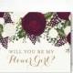 Will You Be My Bridesmaid Card, Bridesmaid Cards, Ask Bridesmaid, Bridesmaid Maid of Honor Gift, Matron of Honor, Flower Girl 