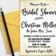 Bridal Shower Invitation Card, Gold Confetti, 5x7" - Digital File, DIY Print