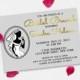 Bridal Brunch / Bridal Shower Invitation Card, Bride Silhouette Silver & Gold, 5x7" - Digital File, DIY Print
