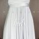 KIDS Silver Bridesmaid Dress Convertible Dress Infinity Dress Multiway Dress Wrap Dress Twist Dress Flower Girl Dress