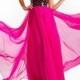 Fashionable Chiffon A-line Strapless Sweetheart Beaded Full Length Prom Dress - overpinks.com
