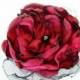 Wedding Hair Flower, Red Flower Accessory, Maternity Sash, Valentine's Wedding