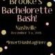 Nashville Bachelorette Party Itinerary - Nashville Skyline Bachelorette Itinerary - Digital Print