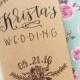 wedding planning notebook / wedding journal / wedding planner / hand lettered personalized journal.