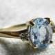 Aquamarine Engagement Ring, 1.20 Ct aquamarine ring Diamond Engagement Ring White Gold Aquamarine Ring March Birthday