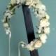 Ivory Vintage style Bridal flower crown -Lady Madonna- Custom made to order idea headpiece statement hair wreath Wedding hair accessories